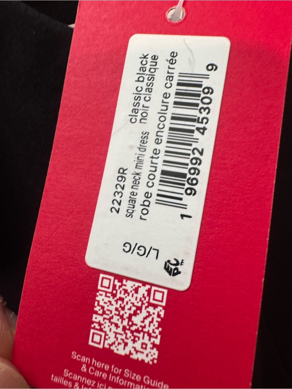 SPANX Square Neck Mini Dress Black NWT - Picture 6 of 8